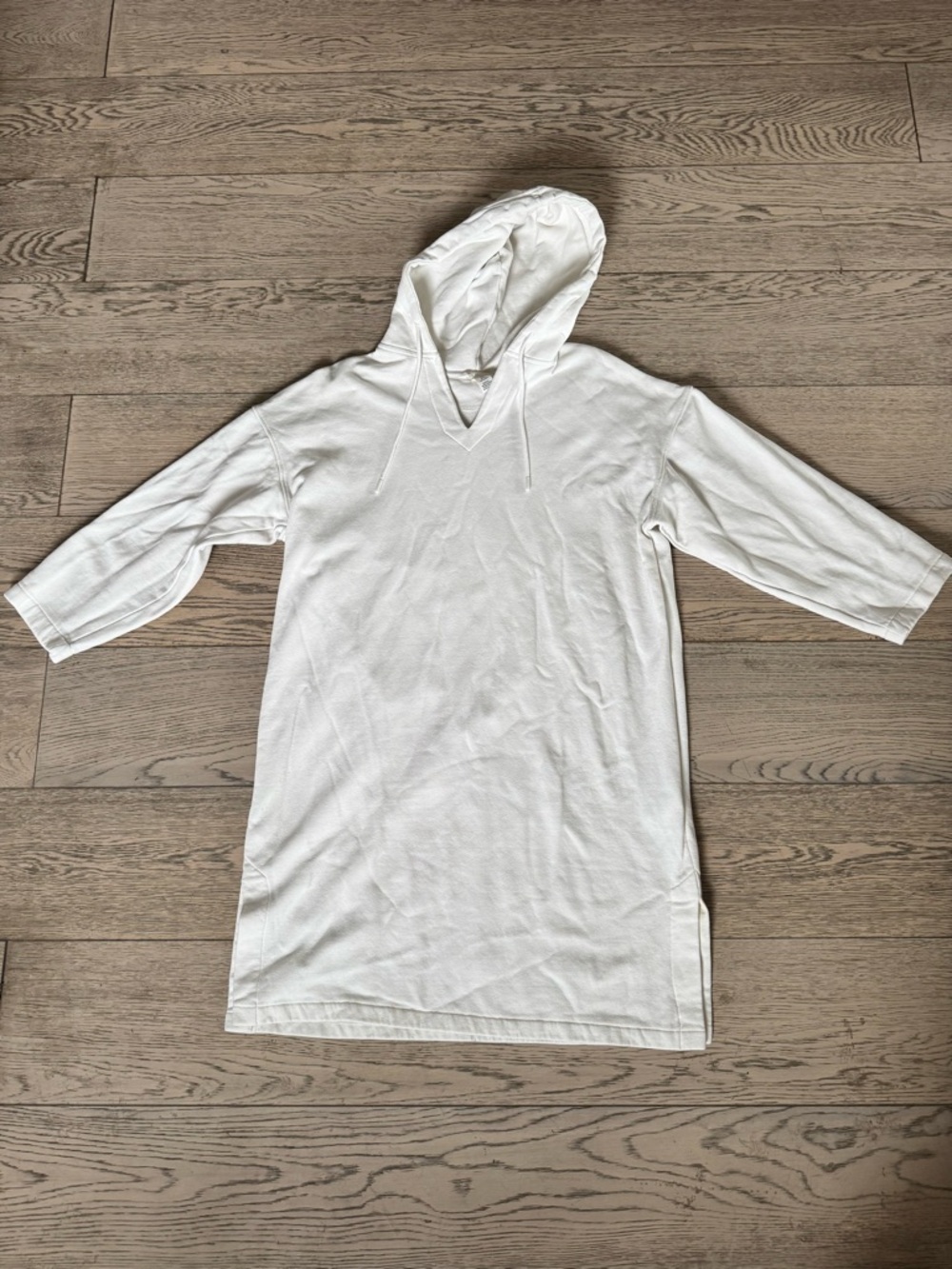 H&M White Hoodie Dress